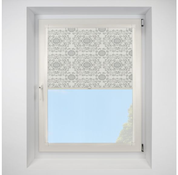 Muse grey Perfect Fit RollerPleated Blind