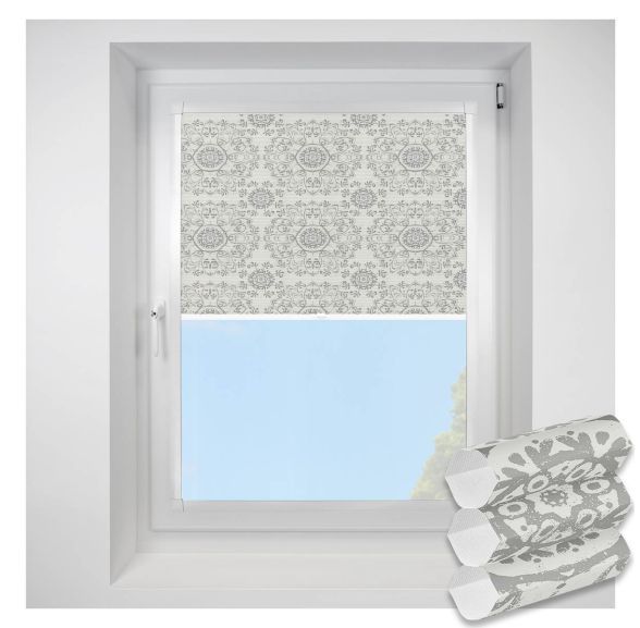 Muse grey Perfect Fit RollerPleated Blind