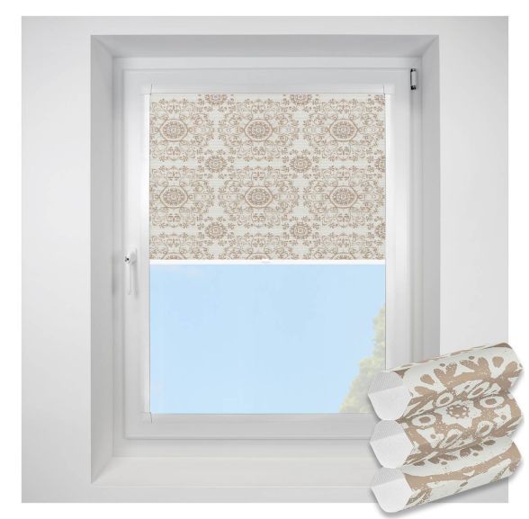Muse Neutral Perfect Fit RollerPleated Blind