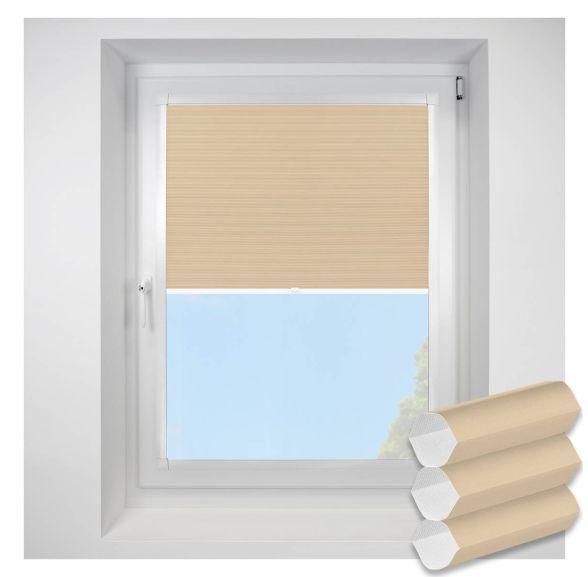 Hive Plain barley Perfect Fit RollerPleated Blind