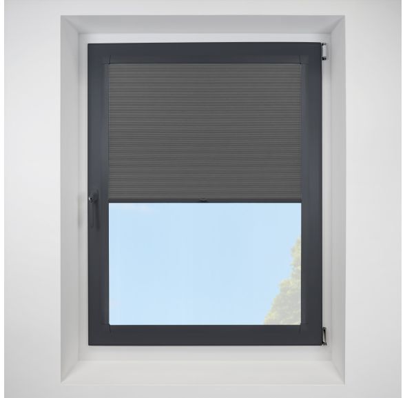 Hive Plain black Perfect Fit RollerPleated Blind