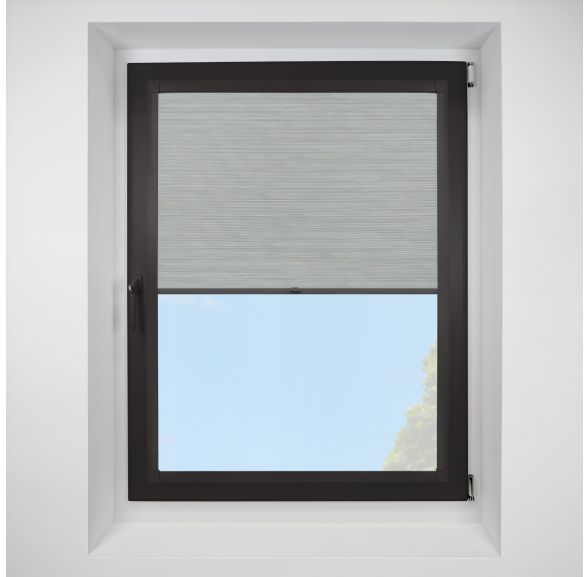 Silkweave ash Perfect Fit RollerPleated Blind