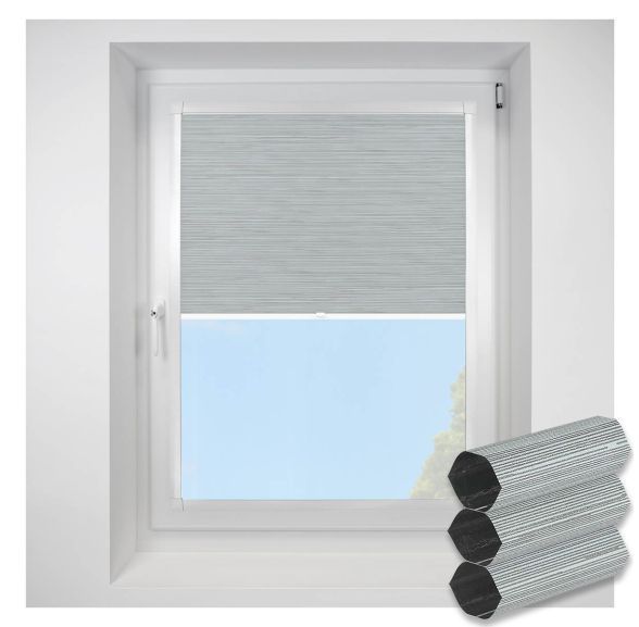 Silkweave Blackout ash Perfect Fit RollerPleated Blind