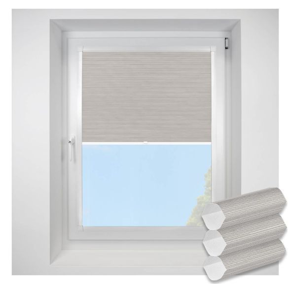 Silkweave elephant Perfect Fit RollerPleated Blind