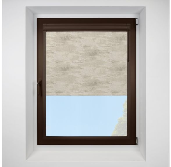 Argent champagne Perfect Fit RollerPleated Blind