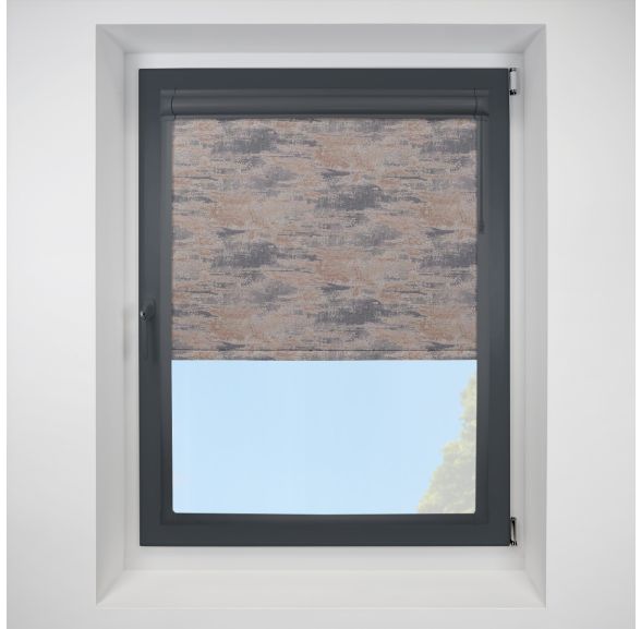 Argent copper Perfect Fit RollerPleated Blind