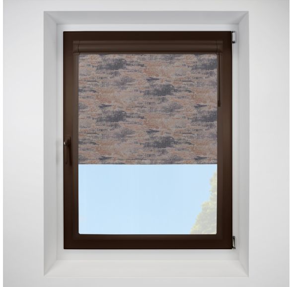 Argent copper Perfect Fit RollerPleated Blind