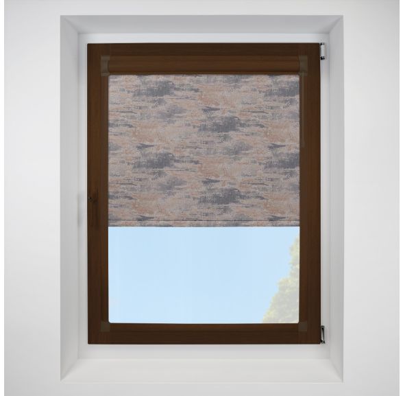 Argent copper Perfect Fit RollerPleated Blind