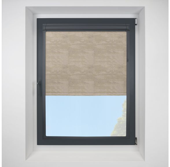 Argent gold Perfect Fit RollerPleated Blind