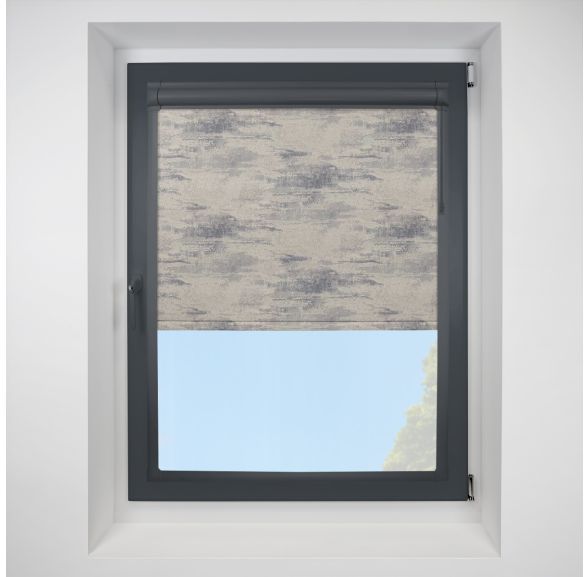 Argent mercury Perfect Fit RollerPleated Blind