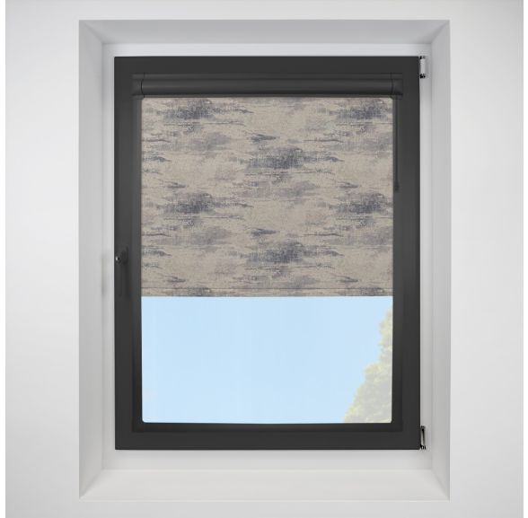 Argent mercury Perfect Fit RollerPleated Blind