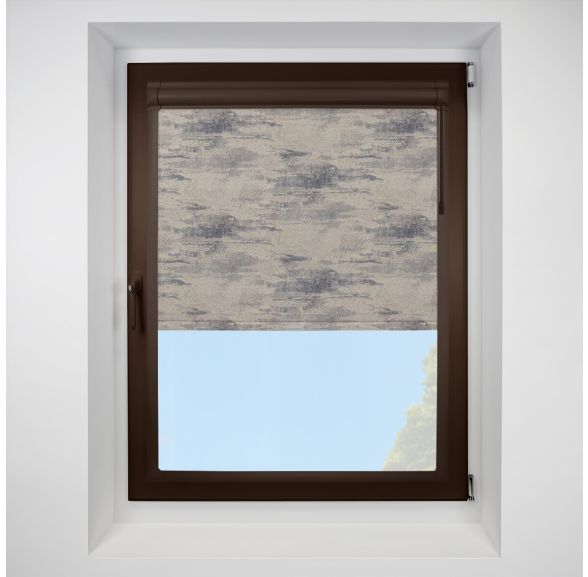 Argent mercury Perfect Fit RollerPleated Blind