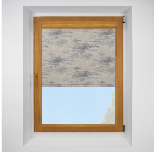 Argent mercury Perfect Fit RollerPleated Blind