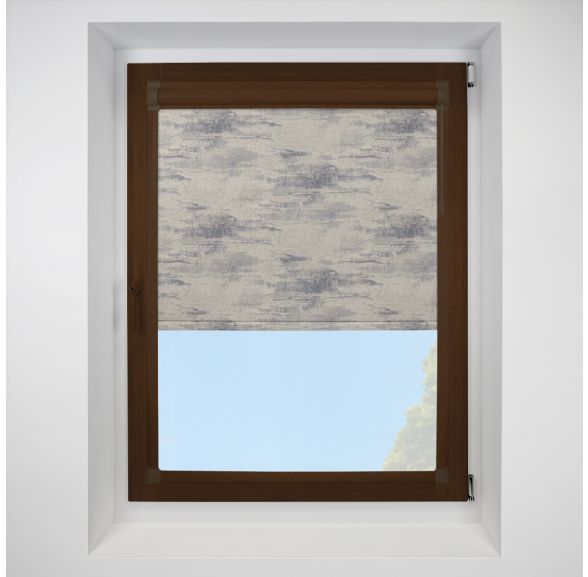 Argent mercury Perfect Fit RollerPleated Blind