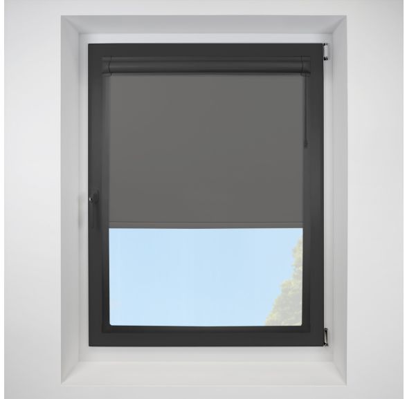 Banlight Duo Fr-bo Concrete Perfect Fit RollerPleated Blind