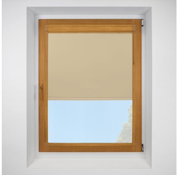 Banlight Duo Fr Blackout Calico Perfect Fit RollerPleated Blind