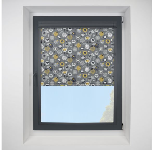 Birdsong midnight Perfect Fit RollerPleated Blind