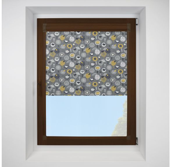 Birdsong midnight Perfect Fit RollerPleated Blind