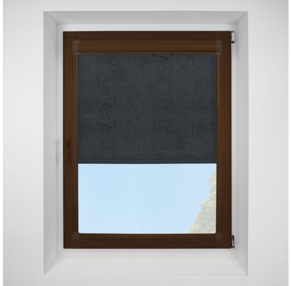 Boston Fr black Perfect Fit RollerPleated Blind