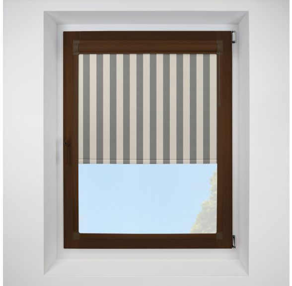 brighton stripe Perfect Fit RollerPleated Blind
