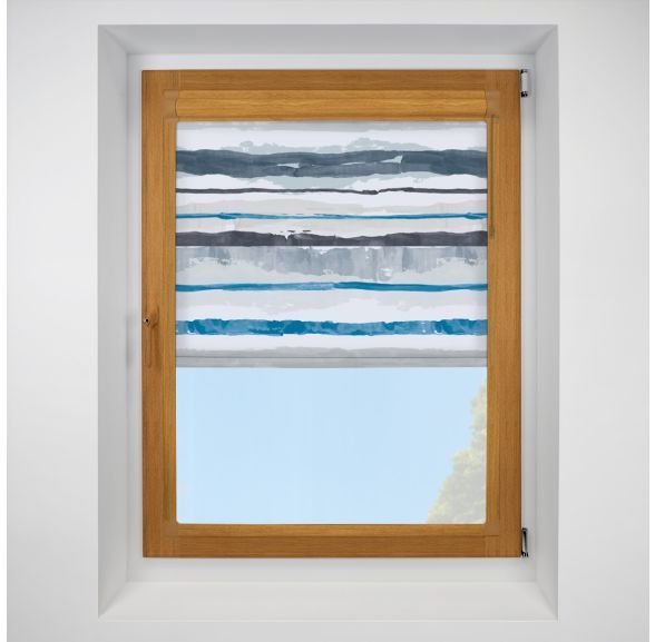 brighton stripe Perfect Fit RollerPleated Blind