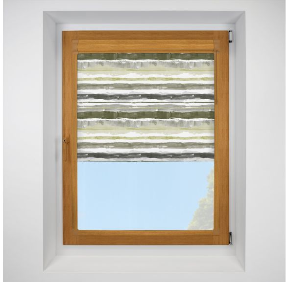 brighton stripe Perfect Fit RollerPleated Blind