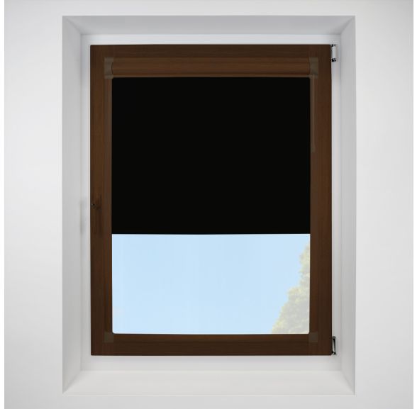 Exlite black Perfect Fit RollerPleated Blind