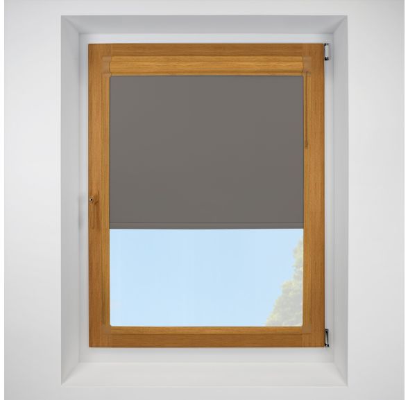 Exlite slate Perfect Fit RollerPleated Blind