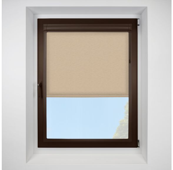 Linenweave-bo sand Perfect Fit RollerPleated Blind