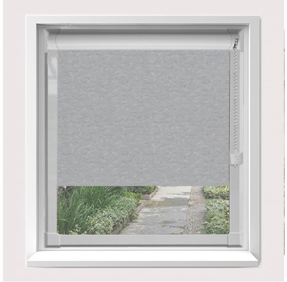 Chain Nordic Asc Silver Pleated Blind With Light Grey frame