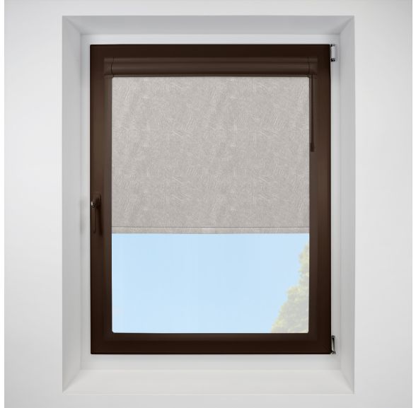 Romany light-grey Perfect Fit RollerPleated Blind