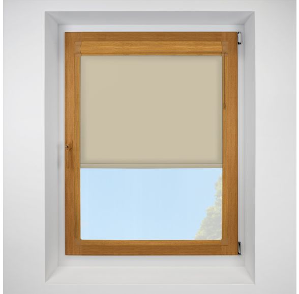 Chain Operated Splash beige Perfect Fit RollerPleated Blind