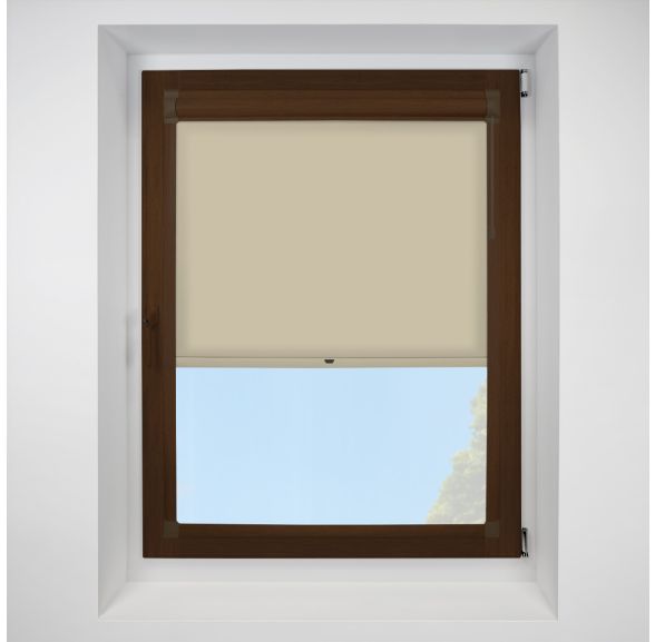 Chain Operated Splash beige Perfect Fit RollerPleated Blind