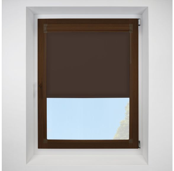 Chain Operated Splash chocolate Perfect Fit RollerPleated Blind