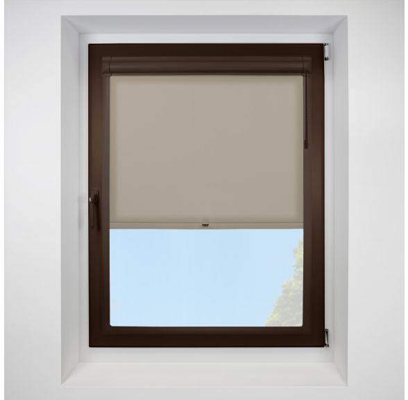 Chain Operated Splash hessian Perfect Fit RollerPleated Blind