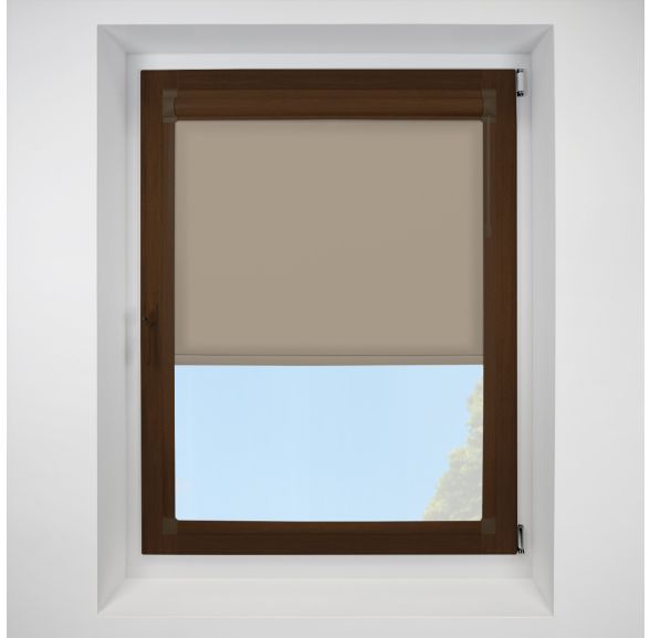 Chain Operated Splash hessian Perfect Fit RollerPleated Blind