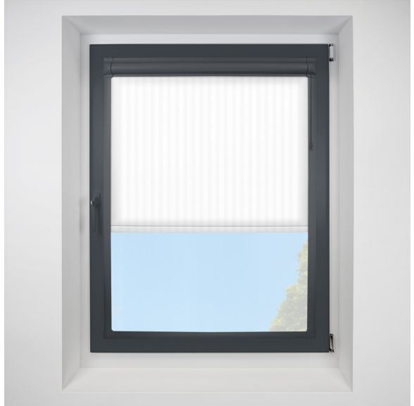 Strata Asc snowdrop Perfect Fit RollerPleated Blind