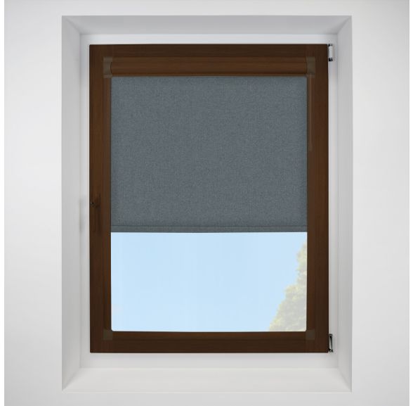 Topaz graphite Perfect Fit RollerPleated Blind