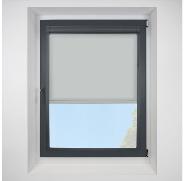 Urban Fr grey Perfect Fit RollerPleated Blind