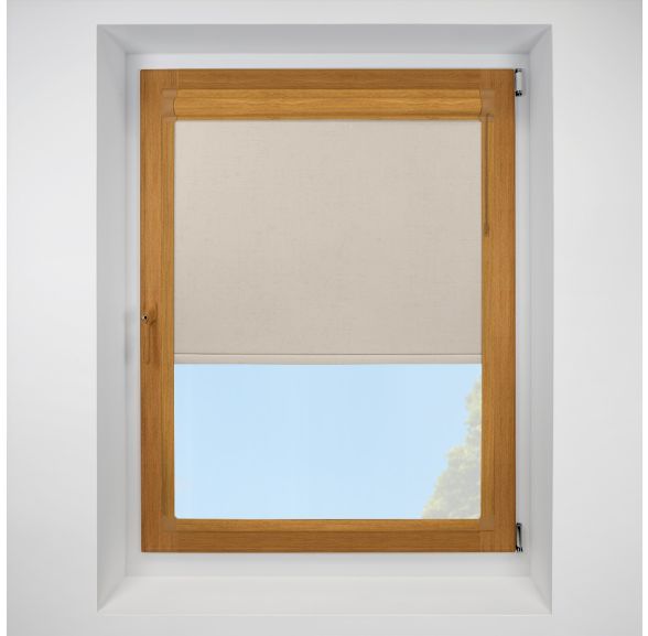 Vermont hemp Perfect Fit RollerPleated Blind