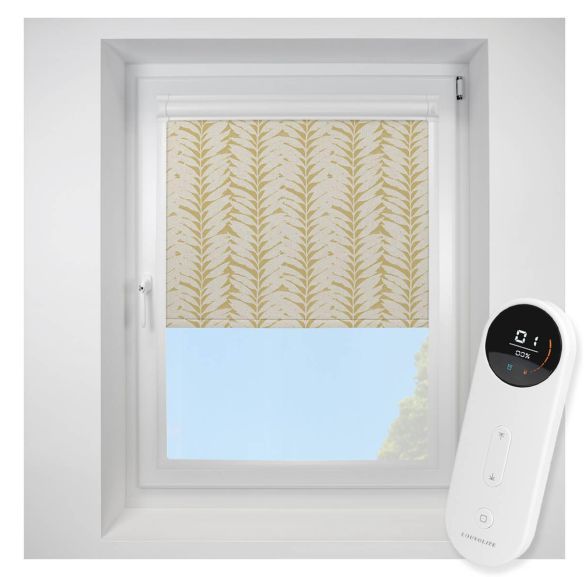 Acacia Blackout Caraway Perfect Fit Roller Motorised Blind