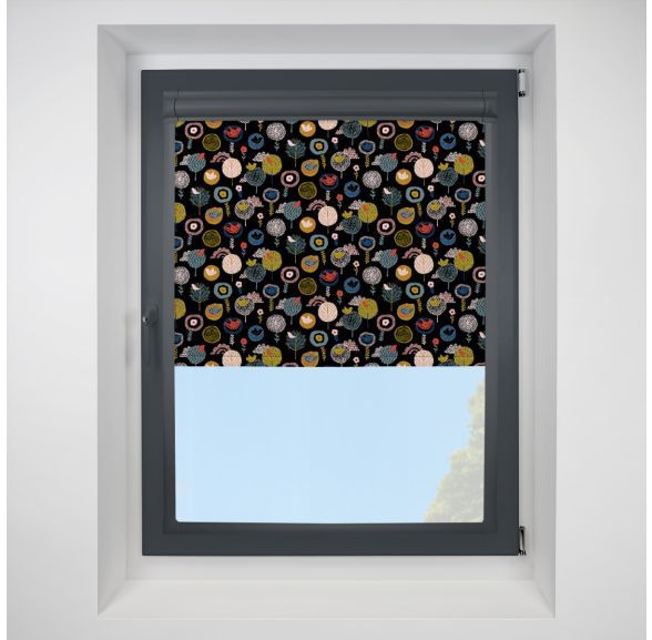 Birdsong Colour Crush Perfect Fit Roller Motorised Blind with Anthracite Frame