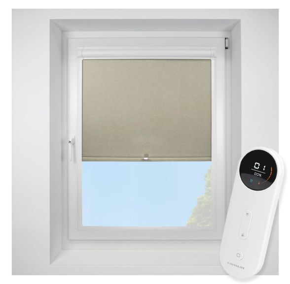 Nordic  Oatmeal Perfect Fit Roller Motorised Blind