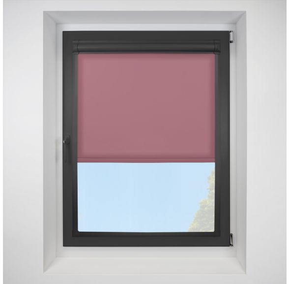 Splash Arcadia Perfect Fit Roller Motorised Blind with Black Frame