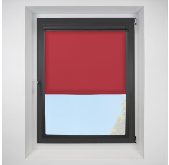 Splash Scarlett Perfect Fit Roller Motorised Blind with Black Frame