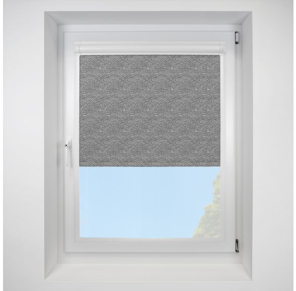 Zen Blackout Charcoal Perfect Fit Roller Motorised Blind