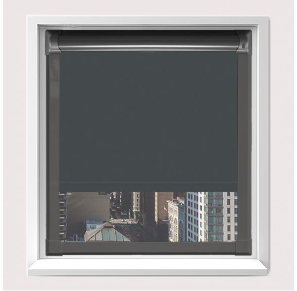 Motorised Banlight Duo Fr Anthracite Motorised Perfect Fit Roller Blind With Anthracite Grey Frame Motorised Banlight Duo Fr Anthracite Motorised Perfect Fit Roller Blind With Anthracite Grey Frame