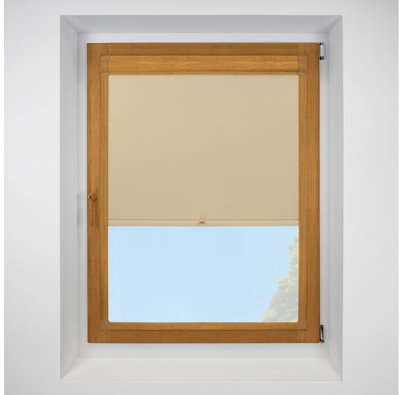 Banlight Duo Fr Blackout Calico Perfect Fit RollerPleated Blind