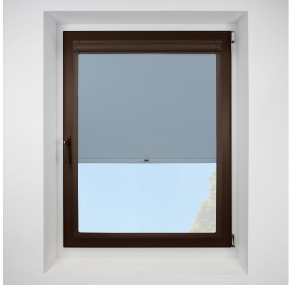 Banlight Duo Fr smokey-blue Perfect Fit RollerPleated Blind