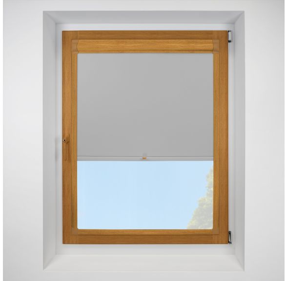 Exlite light-grey Perfect Fit RollerPleated Blind